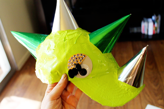 DIY Paper Dinosaur Hat  What Can We Do With Paper And Glue
